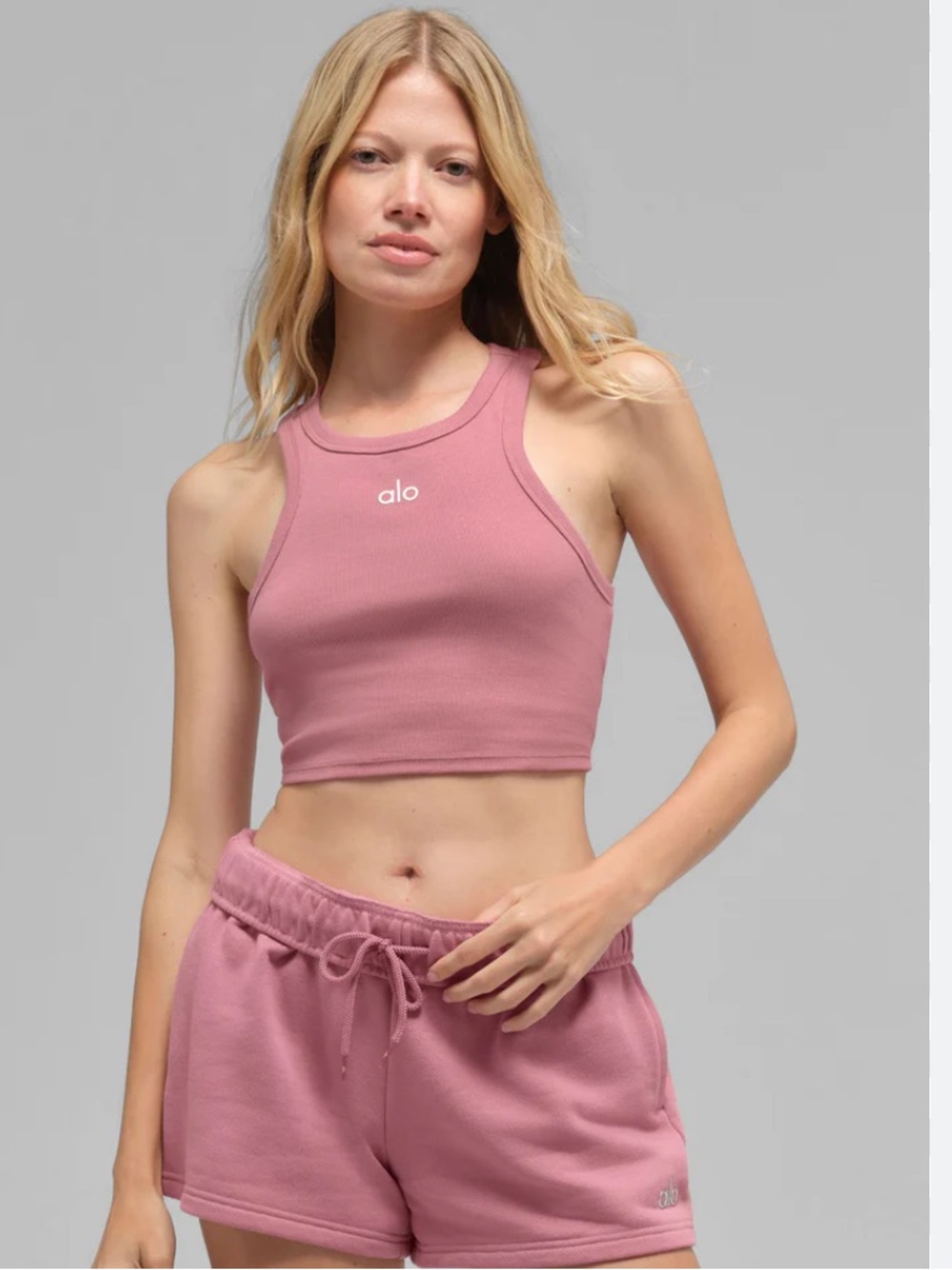 Alo NWT Pink Wild Rose Aspire Tank